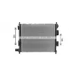 Radiateur, refroidissement du moteur AVA QUALITY COOLING HY2578 - Visuel 2