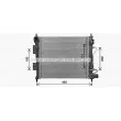Radiateur, refroidissement du moteur AVA QUALITY COOLING HY2589 - Visuel 1