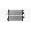 Radiateur, refroidissement du moteur AVA QUALITY COOLING HY2589 - Visuel 2