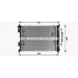 Radiateur, refroidissement du moteur AVA QUALITY COOLING HY2590 - Visuel 1
