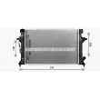 Radiateur, refroidissement du moteur AVA QUALITY COOLING HY2596 - Visuel 1