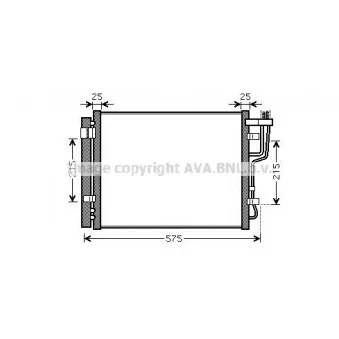 Condenseur, climatisation AVA QUALITY COOLING HY5189D