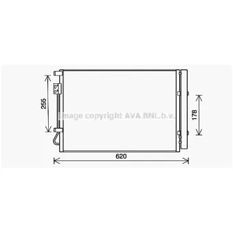 Condenseur, climatisation AVA QUALITY COOLING HY5448D