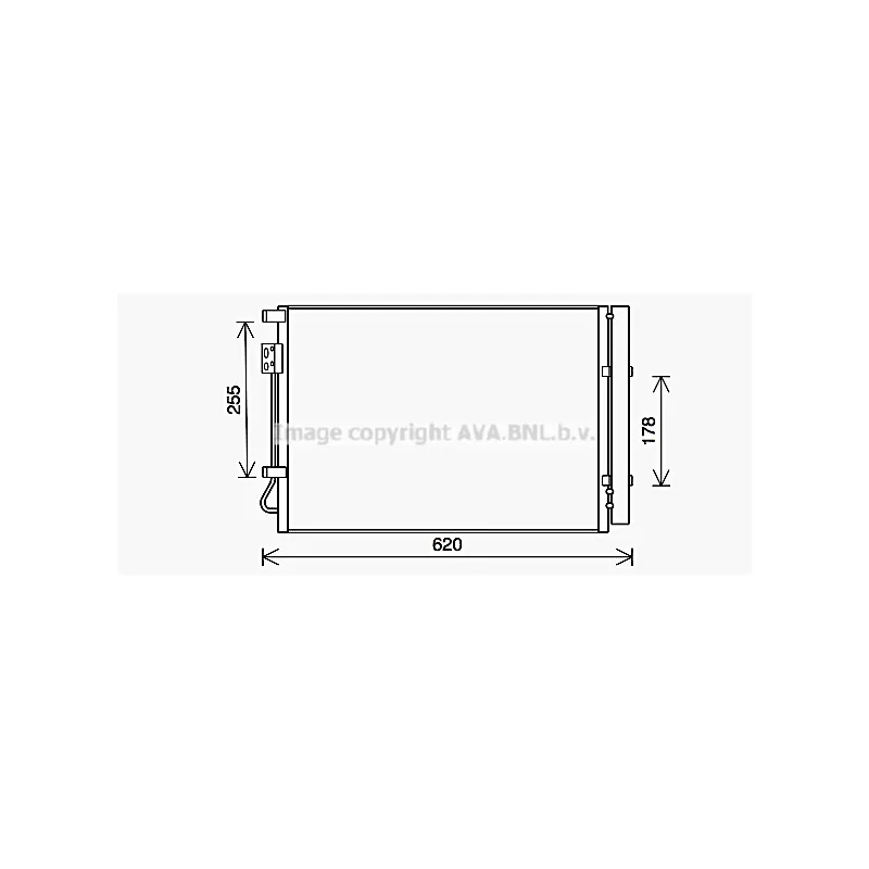 Condenseur, climatisation AVA QUALITY COOLING HY5448D