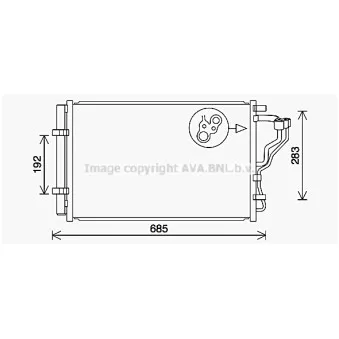 Condenseur, climatisation AVA QUALITY COOLING HY5464D