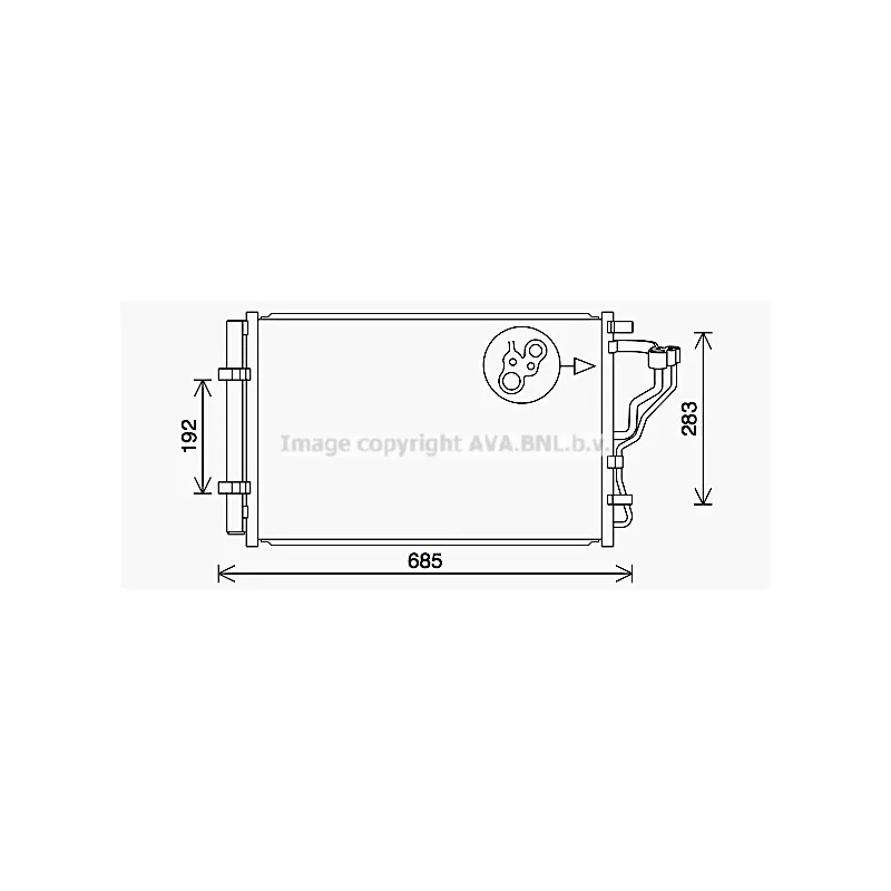 Condenseur, climatisation AVA QUALITY COOLING HY5464D