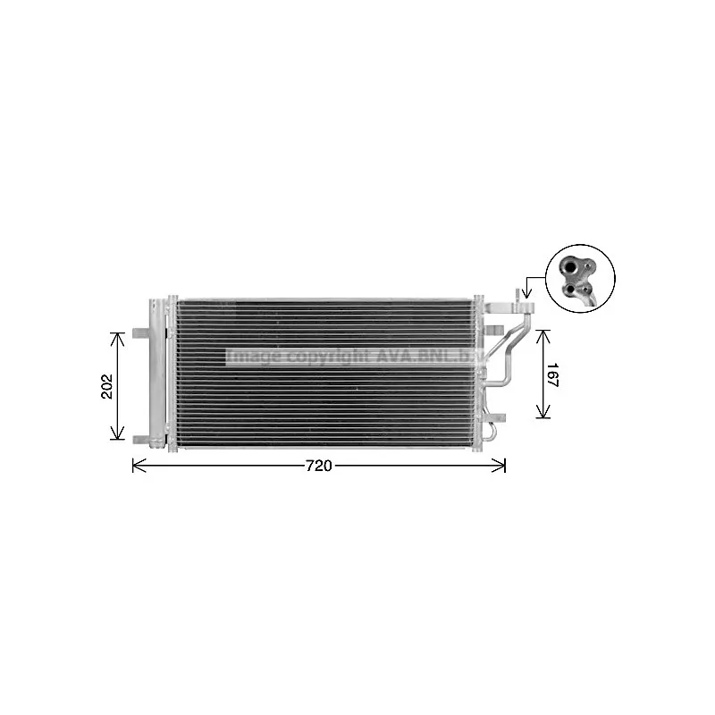 Condenseur, climatisation AVA QUALITY COOLING HY5577D