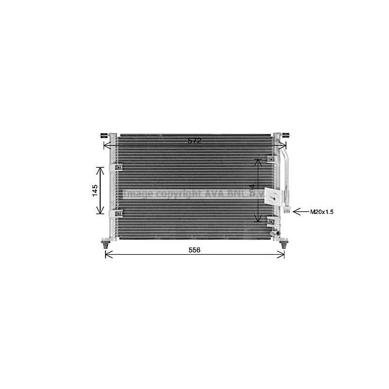 Condenseur, climatisation AVA QUALITY COOLING HY5581