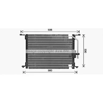 Condenseur, climatisation AVA QUALITY COOLING HY5582