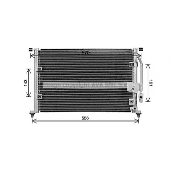 Condenseur, climatisation AVA QUALITY COOLING HY5587