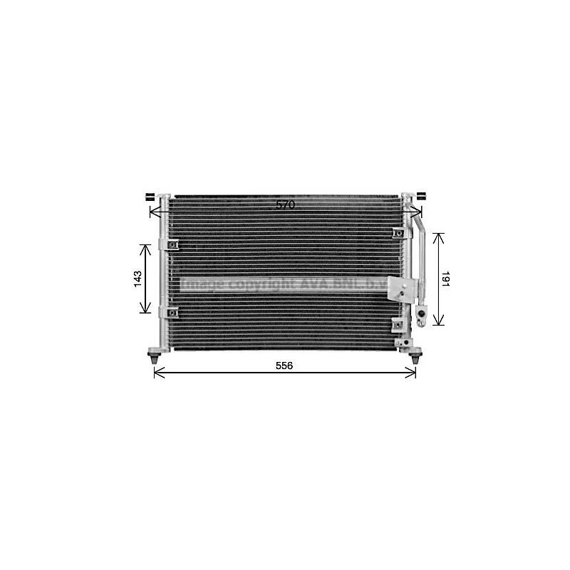 Condenseur, climatisation AVA QUALITY COOLING HY5587