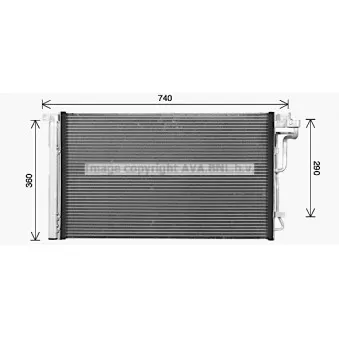 Condenseur, climatisation AVA QUALITY COOLING