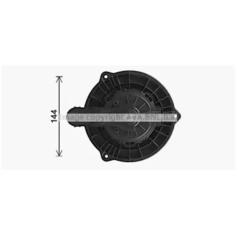 Moteur électrique, pulseur d'air habitacle AVA QUALITY COOLING HY8476