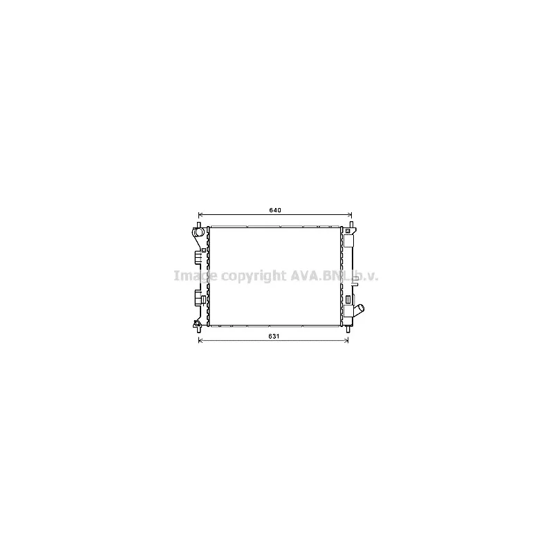 Radiateur, refroidissement du moteur AVA QUALITY COOLING HYA2335