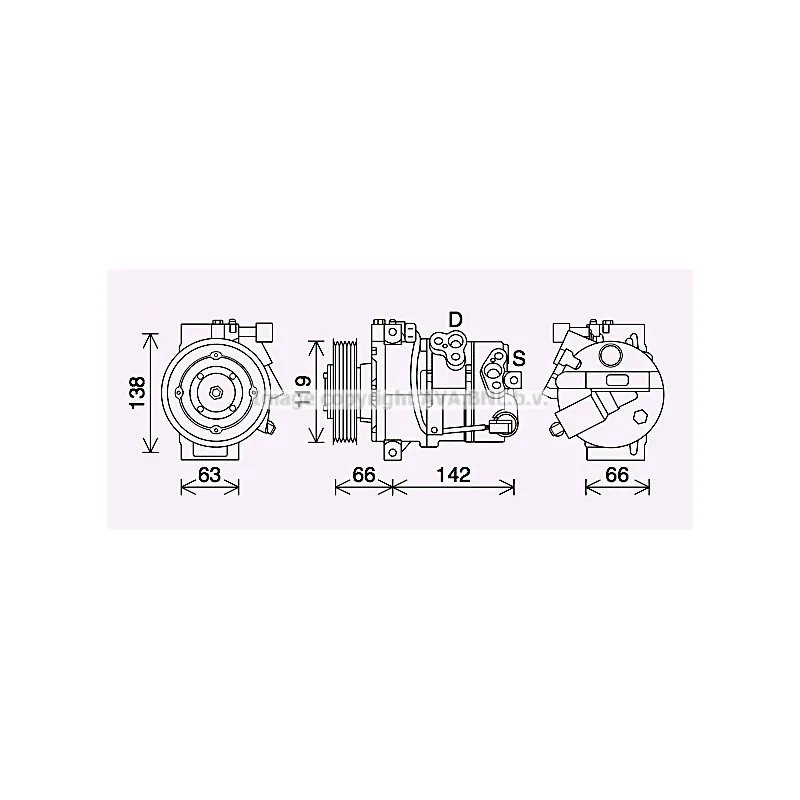 Compresseur, climatisation AVA QUALITY COOLING HYK452