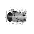 Compresseur, climatisation AVA QUALITY COOLING HYK491 - Visuel 1