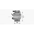 Compresseur, climatisation AVA QUALITY COOLING HYK497 - Visuel 3