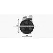 Compresseur, climatisation AVA QUALITY COOLING HYK576 - Visuel 2