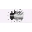Compresseur, climatisation AVA QUALITY COOLING HYK591 - Visuel 1