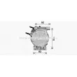 Compresseur, climatisation AVA QUALITY COOLING HYK591 - Visuel 3