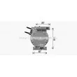 Compresseur, climatisation AVA QUALITY COOLING HYK592 - Visuel 3