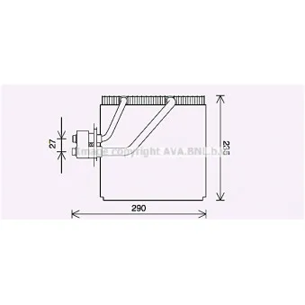 Évaporateur climatisation AVA QUALITY COOLING