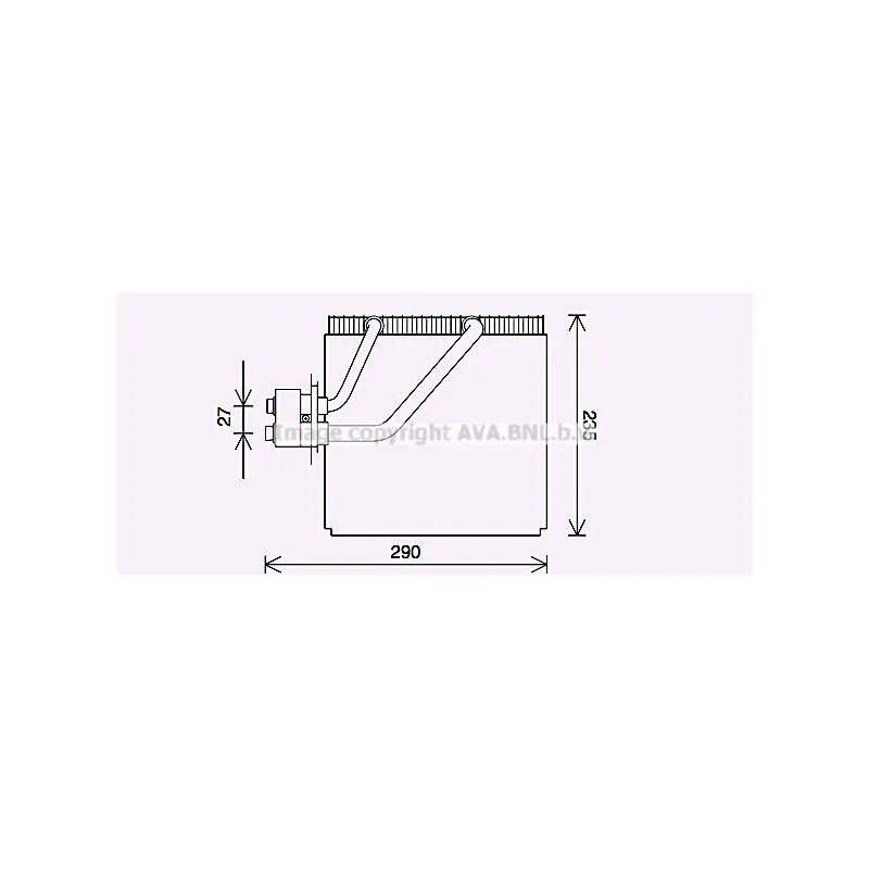 Évaporateur climatisation AVA QUALITY COOLING HYV456