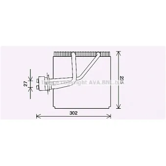 Évaporateur climatisation AVA QUALITY COOLING