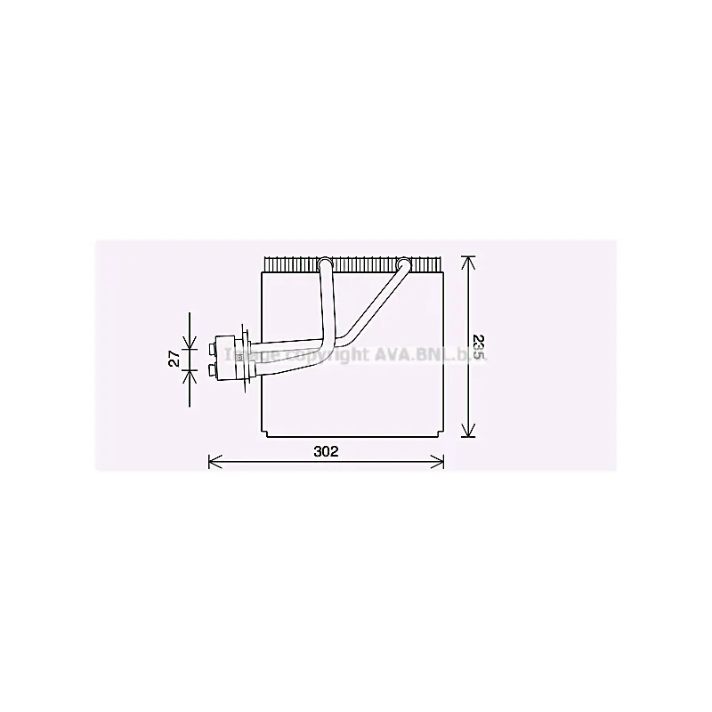 Évaporateur climatisation AVA QUALITY COOLING HYV457