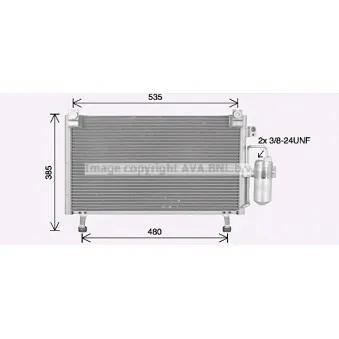 Condenseur, climatisation AVA QUALITY COOLING IS5031D