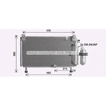 Condenseur, climatisation AVA QUALITY COOLING IS5032D
