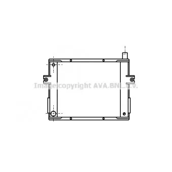 Radiateur, refroidissement du moteur AVA QUALITY COOLING IV2029