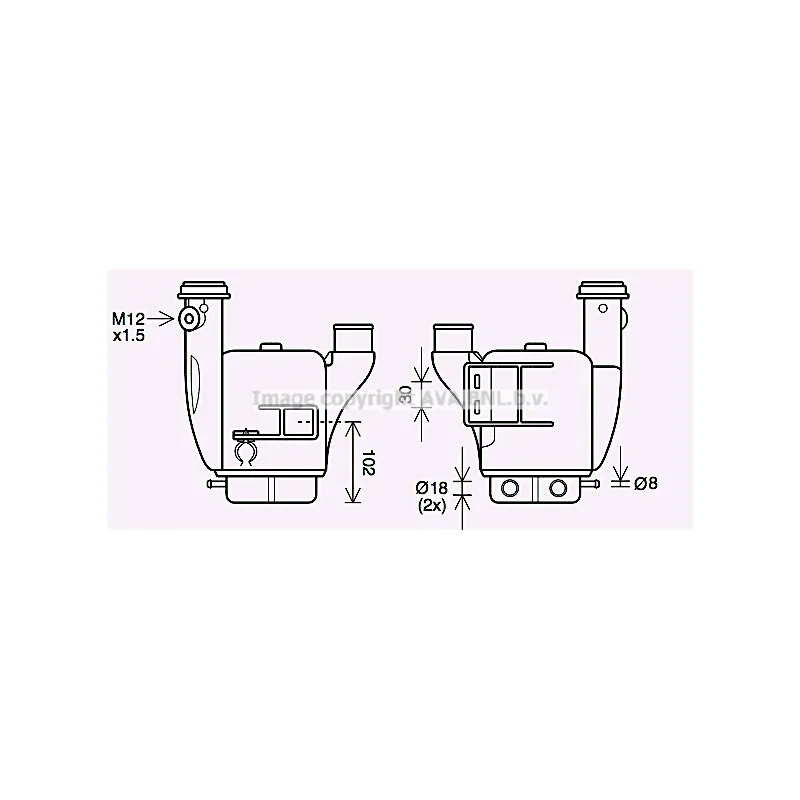 Intercooler, échangeur AVA QUALITY COOLING IV4137
