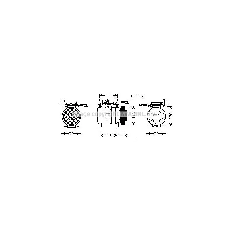 Compresseur, climatisation AVA QUALITY COOLING IVAK077
