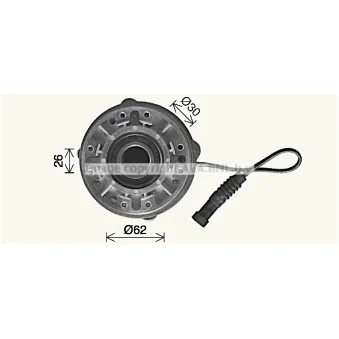 Embrayage, ventilateur de radiateur AVA QUALITY COOLING IVC157