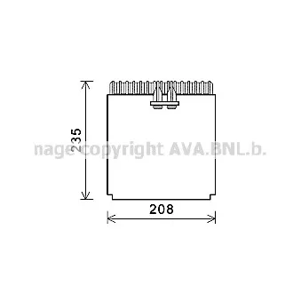Évaporateur climatisation AVA QUALITY COOLING IVV133