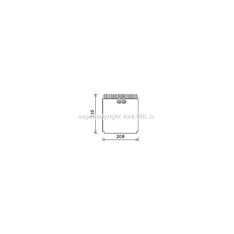 Évaporateur climatisation AVA QUALITY COOLING IVV133
