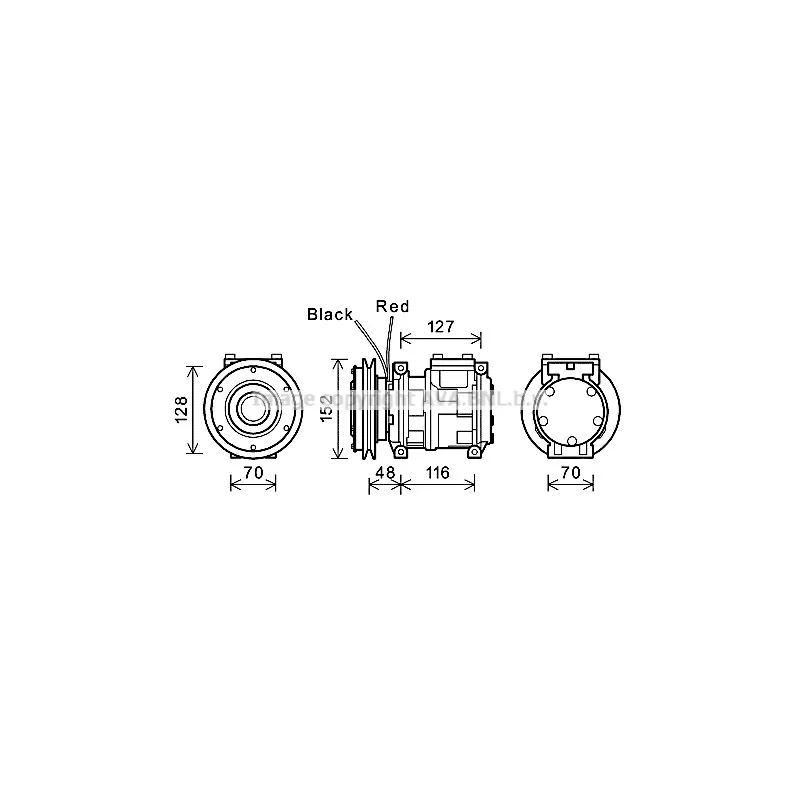 Compresseur, climatisation AVA QUALITY COOLING JDAK028