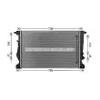 Radiateur, refroidissement du moteur AVA QUALITY COOLING JE2080 - Visuel 2