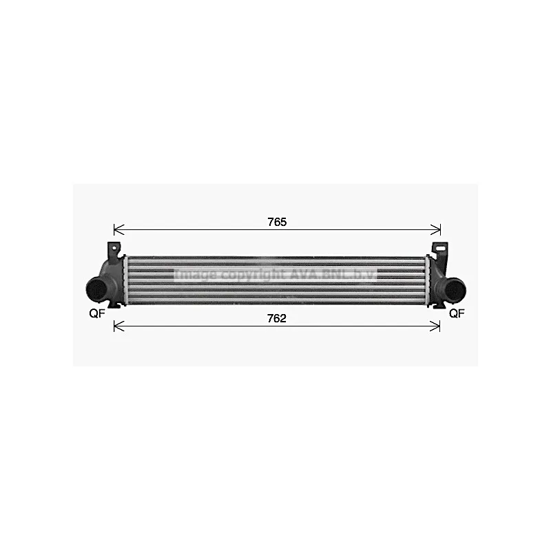 Intercooler, échangeur AVA QUALITY COOLING JE4082