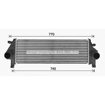 Intercooler, échangeur AVA QUALITY COOLING JE4083