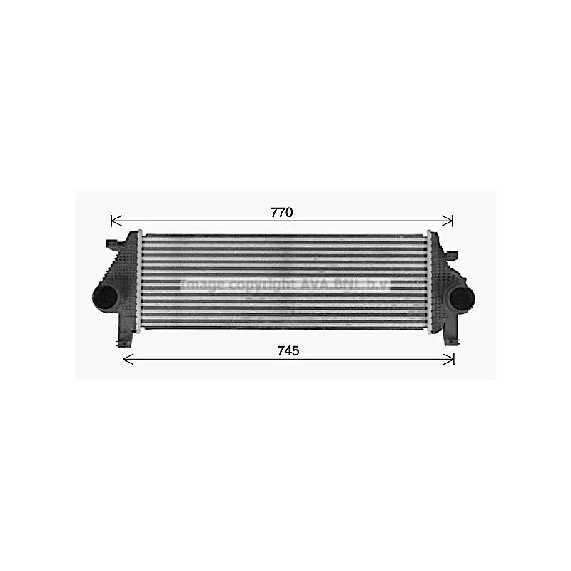 Intercooler, échangeur AVA QUALITY COOLING JE4083