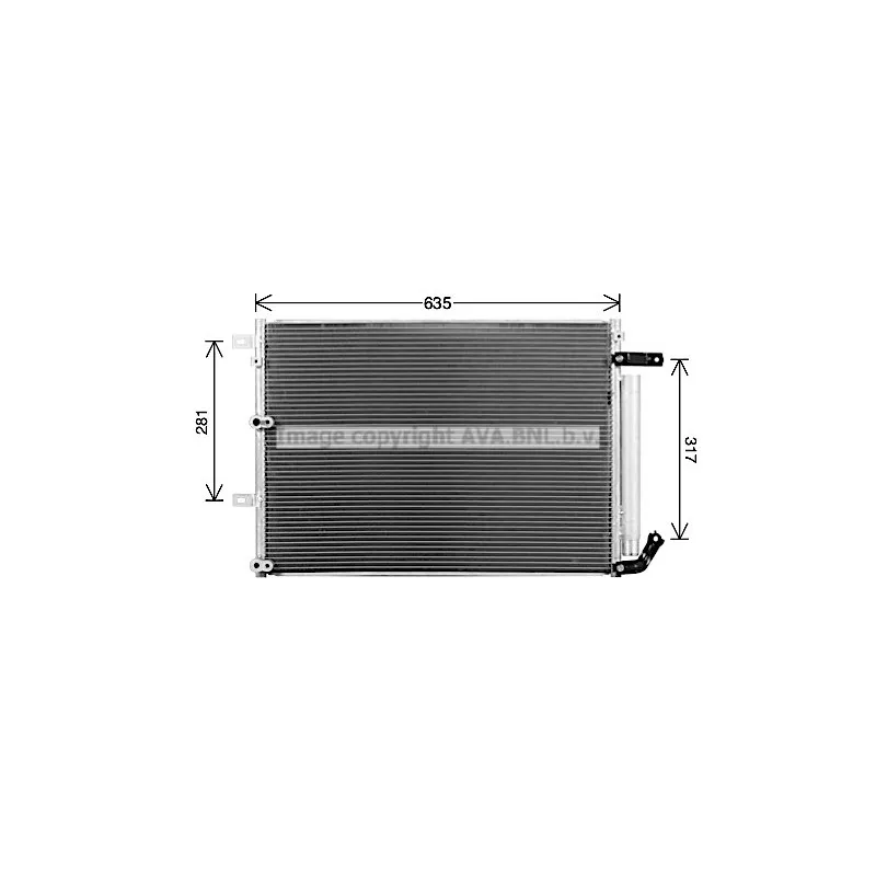 Condenseur, climatisation AVA QUALITY COOLING JE5081D