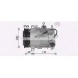 Compresseur, climatisation AVA QUALITY COOLING JEAK086 - Visuel 1