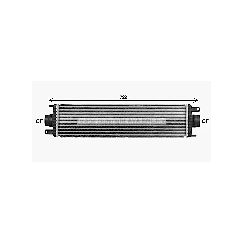 Intercooler, échangeur AVA QUALITY COOLING JR4060
