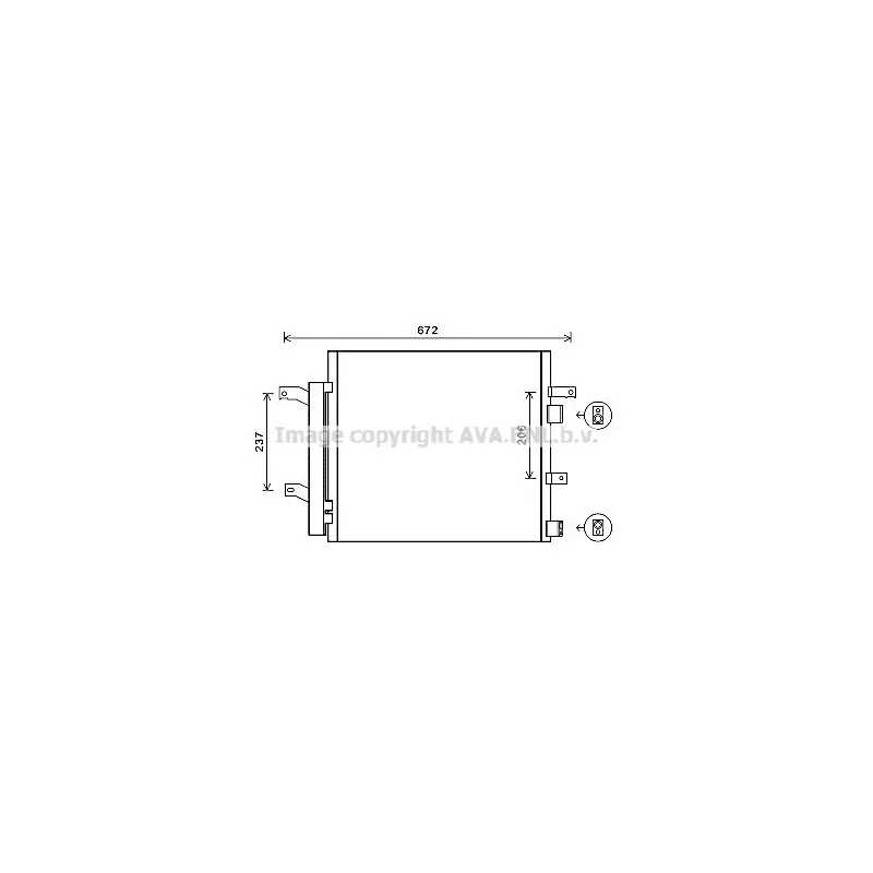 Condenseur, climatisation AVA QUALITY COOLING JR5056D