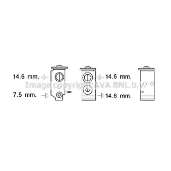 Détendeur, climatisation AVA QUALITY COOLING KA1277