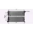 Radiateur, refroidissement du moteur AVA QUALITY COOLING KA2318 - Visuel 1