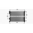 Radiateur, refroidissement du moteur AVA QUALITY COOLING KA2327 - Visuel 1