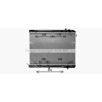 Radiateur, refroidissement du moteur AVA QUALITY COOLING KA2333